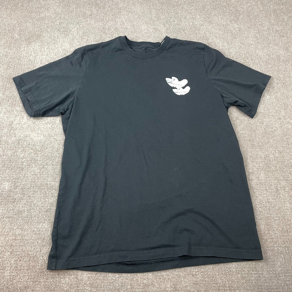 Adidas T Shirt Men Large Black Shmoofoil Monument Graphic Crew Neck Short Sleeve